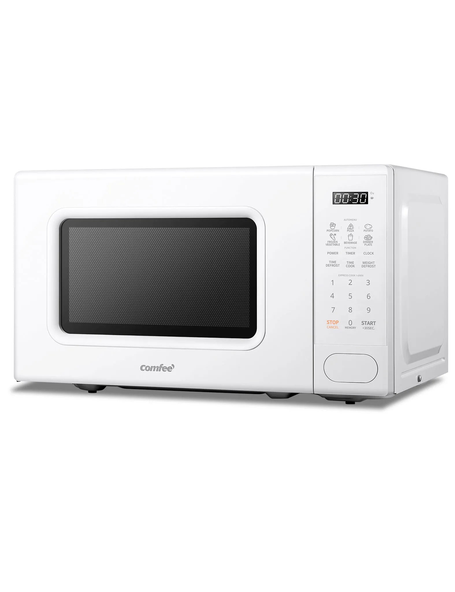 0.7 Cu.ft Retro Countertop Microwave - White