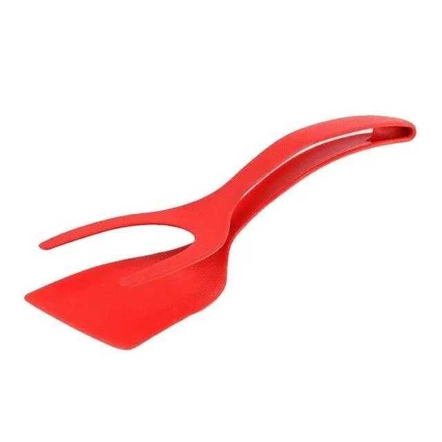 2 in 1 Grip and Flip Tongs, Egg Spatula & Tongs, Clamp Pancakes, Fried Egg, French Toast, and Omelet, etc...  Kitchen Accessories