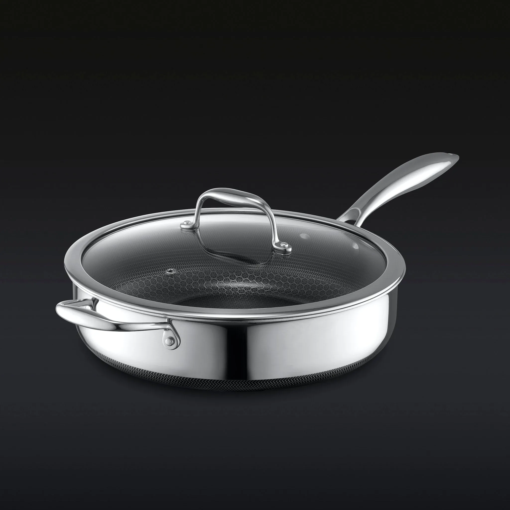 4.3 Litre Hybrid Deep Sauté Pan with Lid