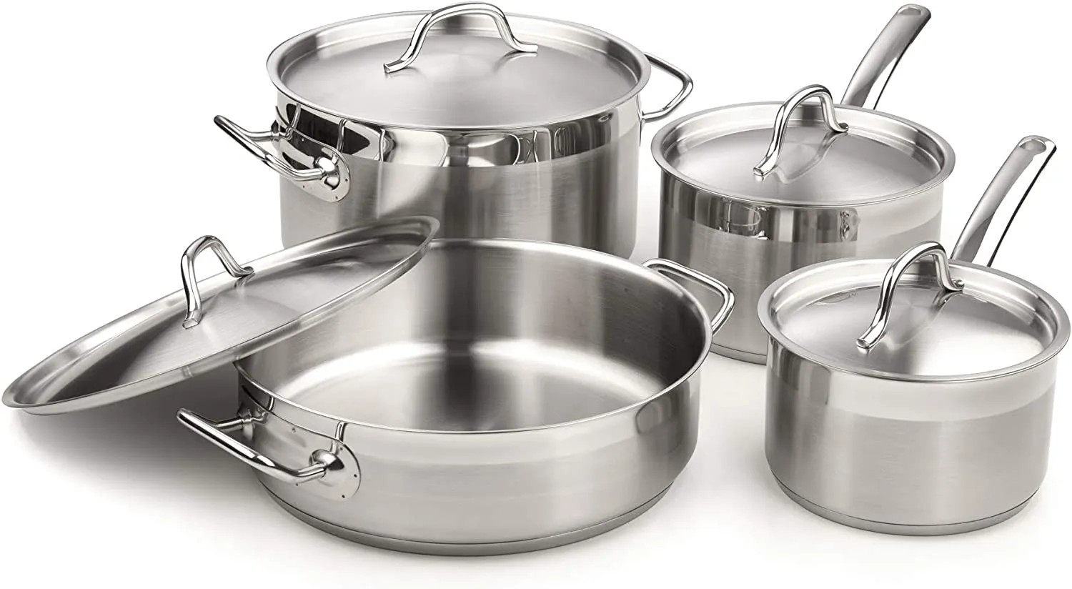 8 PC Stainless Steel Cookware Set