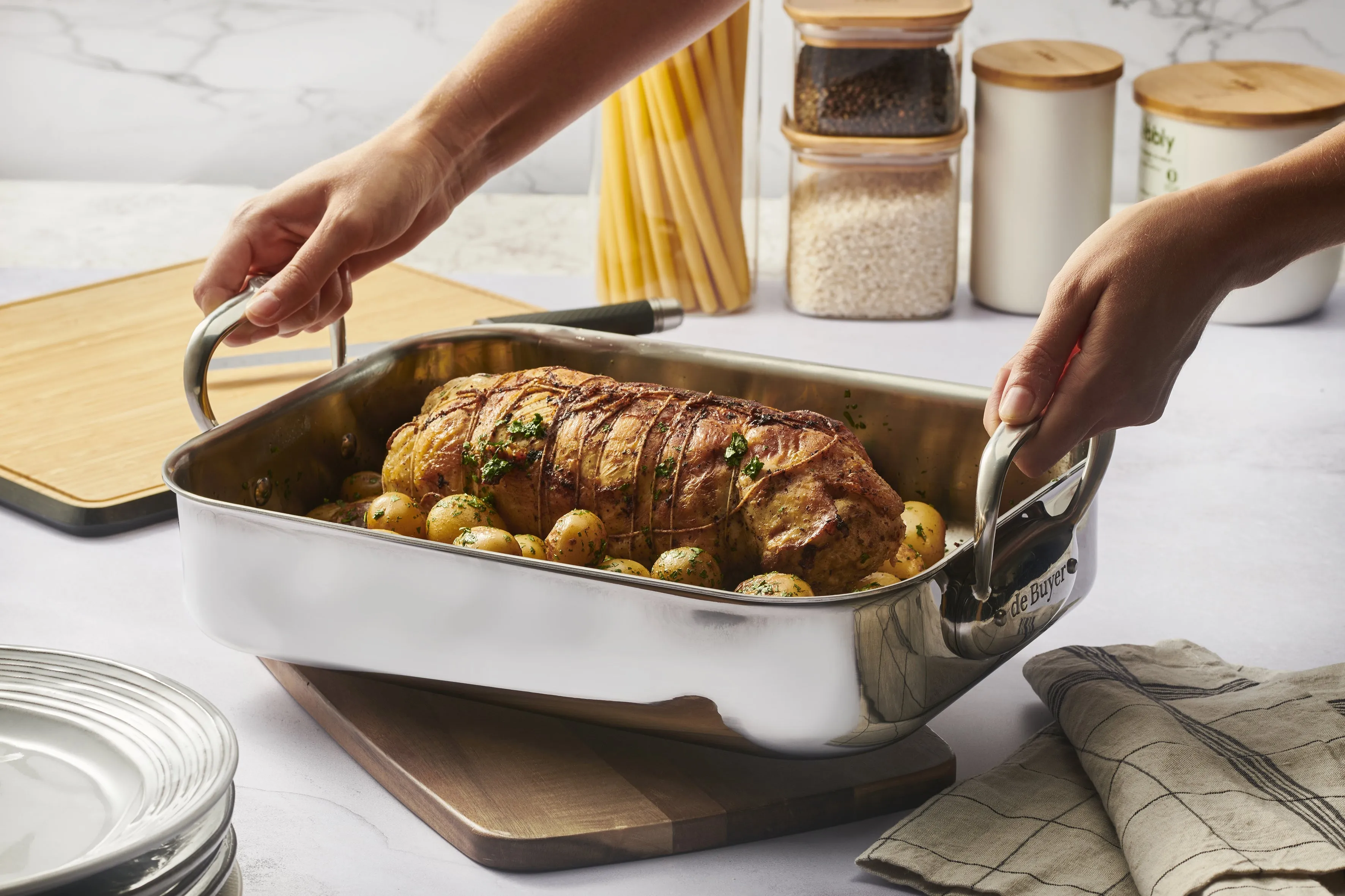 AFFINITY 5-ply Stainless Steel Roasting Pan