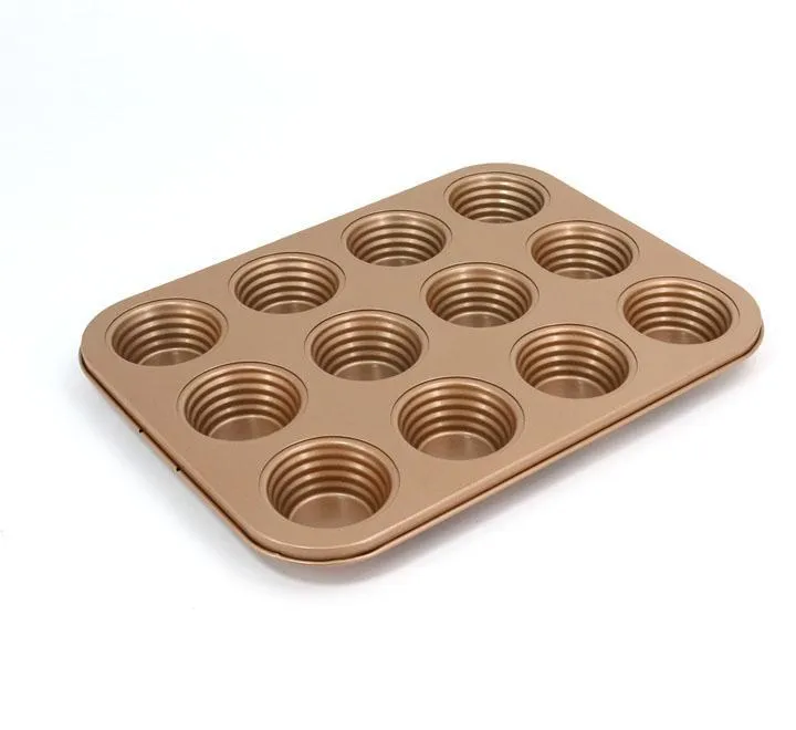 Aluminum 12-Slot Muffin/ Cup Cake Pan