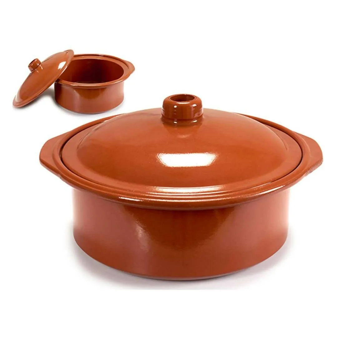 Arte Regal Brown Clay Cooking Pot 3.5 Liter