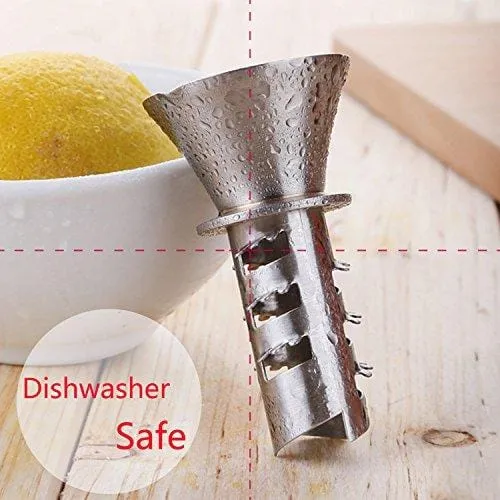 Best Utensils Stainless Steel Manual Lemon Juicer Squeezer Reamer 18/8 Stainless Steel Hand Held Citrus Juicer and Lemon Pourer (1)