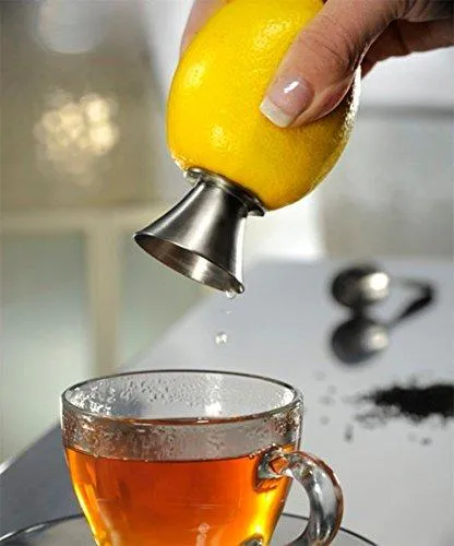 Best Utensils Stainless Steel Manual Lemon Juicer Squeezer Reamer 18/8 Stainless Steel Hand Held Citrus Juicer and Lemon Pourer (1)