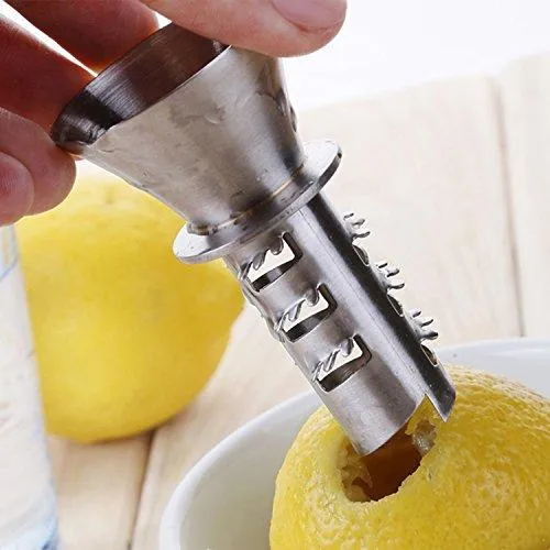 Best Utensils Stainless Steel Manual Lemon Juicer Squeezer Reamer 18/8 Stainless Steel Hand Held Citrus Juicer and Lemon Pourer (1)