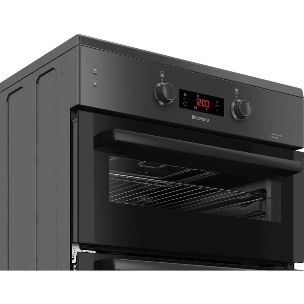 Blomberg HIN651N 60cm Double Oven Electric Cooker with Induction Hob  Anthracit