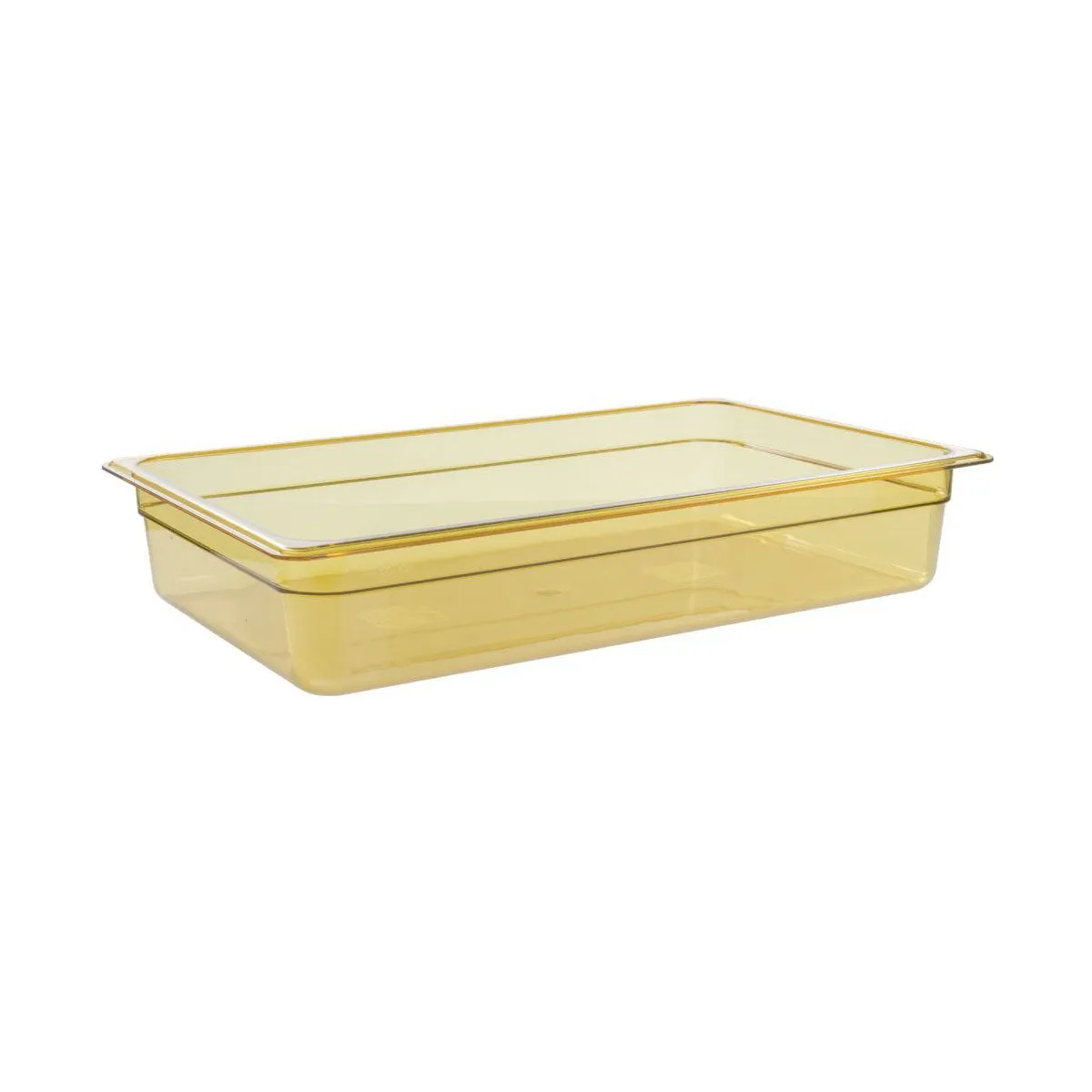 Cambro 14HP150 H-Pan Full Size High Heat Food Pan, Amber, 4" Deep