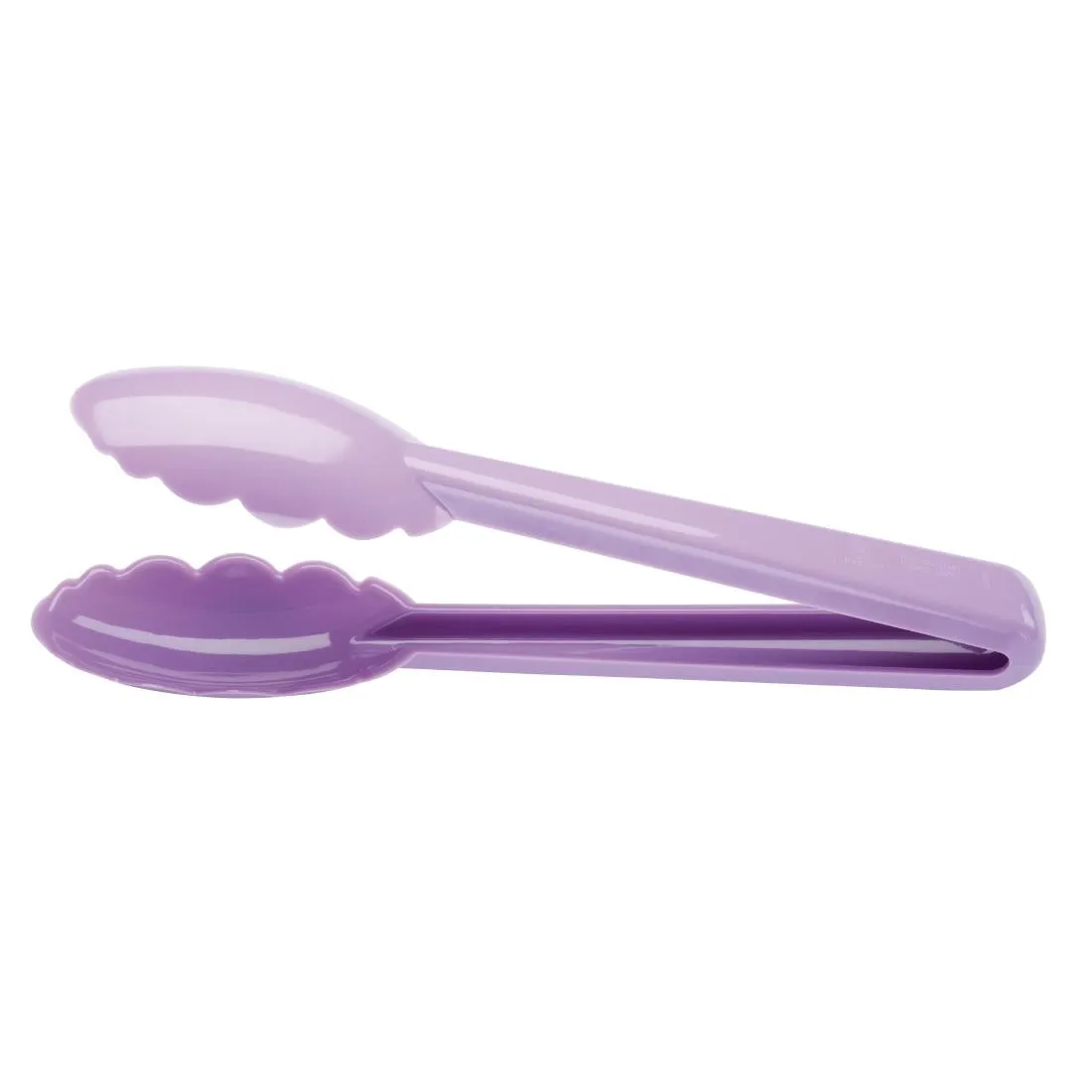 CL697 Mercer Culinary Utility Tongs Allergen Purple 9.5"