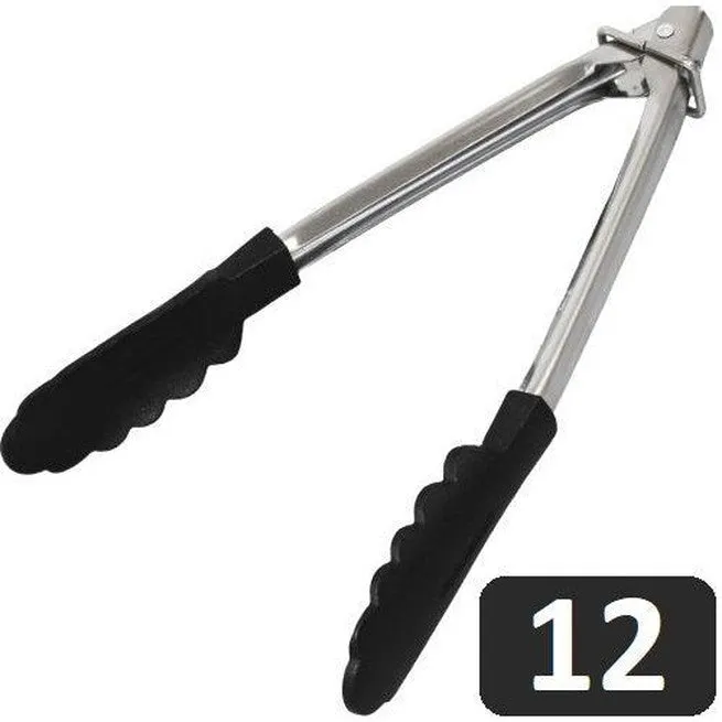 Connoisseur Tongs Stainless Steel Serving Non-Stick Head 12 Pack