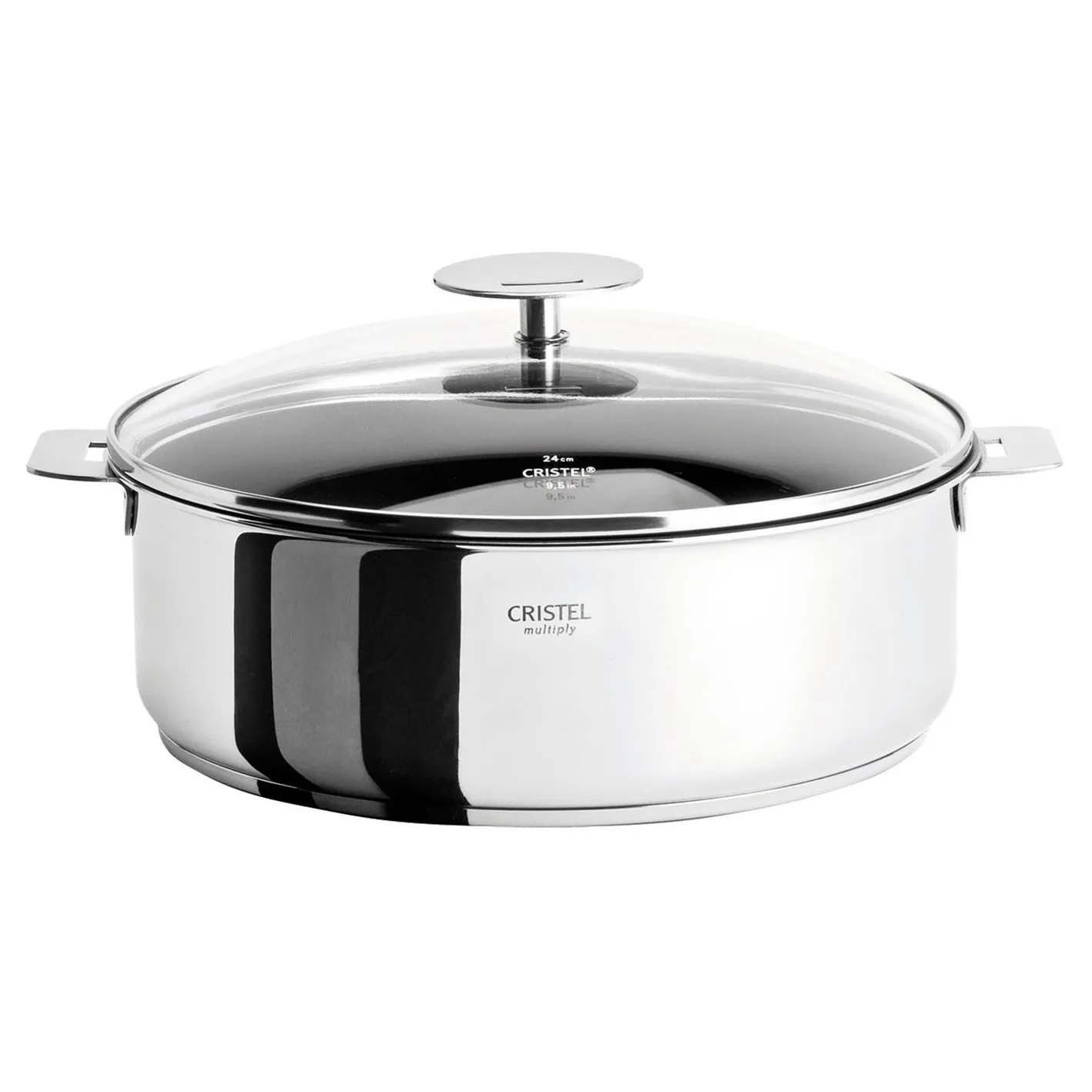 Cristel Casteline Detachable Handle 4-Quart Saute Pan Exceliss Non-Stick Coating