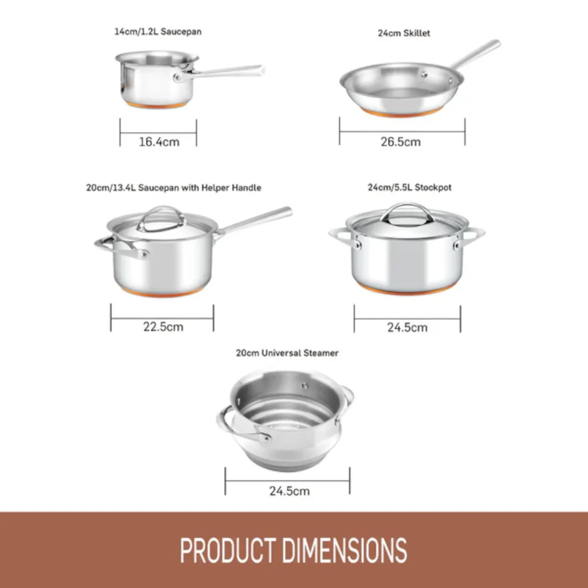 Essteele Per Vita Cookset 5 Piece