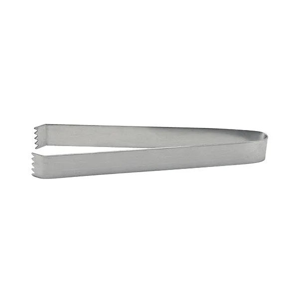 FOH Brushed Stainless Steel Tongs, 7", 12 ct