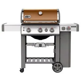 Genesis II E-330 3-Burner LP Gas Grill   Side Burner, 39,000-BTU, Copper