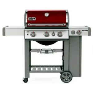 Genesis II E-330 3-Burner LP Gas Grill   Side Burner, 39,000-BTU, Crimson