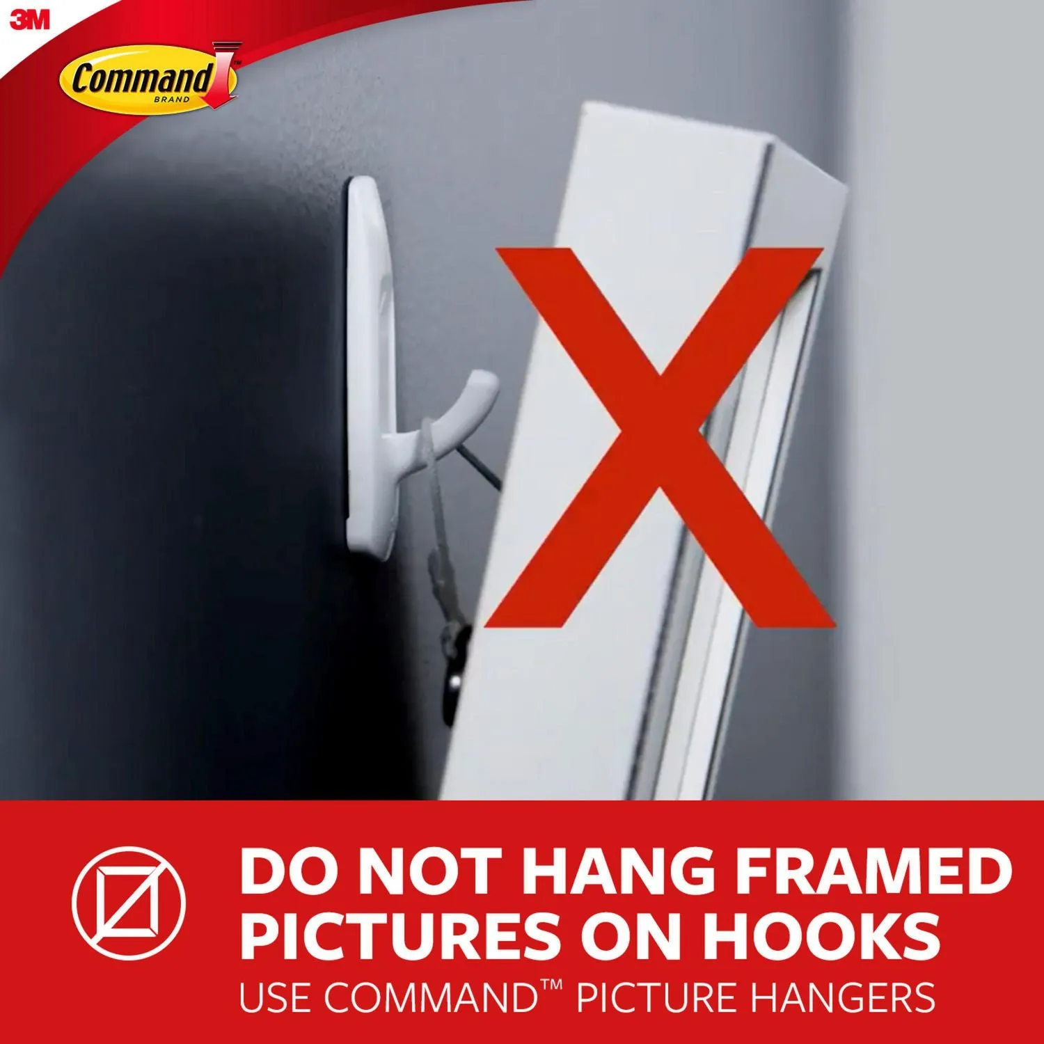 Hanging Hooks - 3M Command™ Hooks, Small, Clear 17092CLR-C