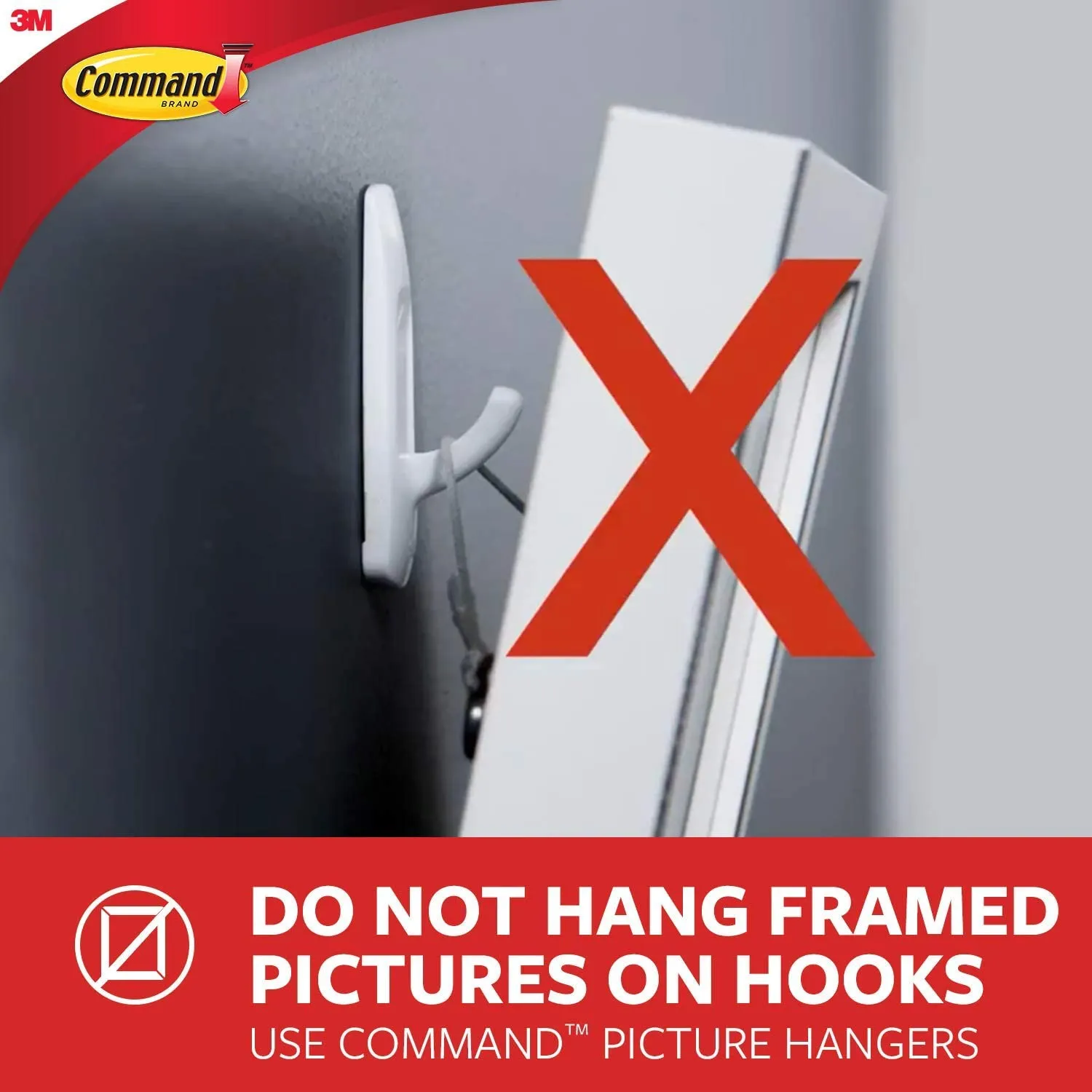 Hanging Hooks - 3M Command™ Utility Hooks, Large, White 17003C