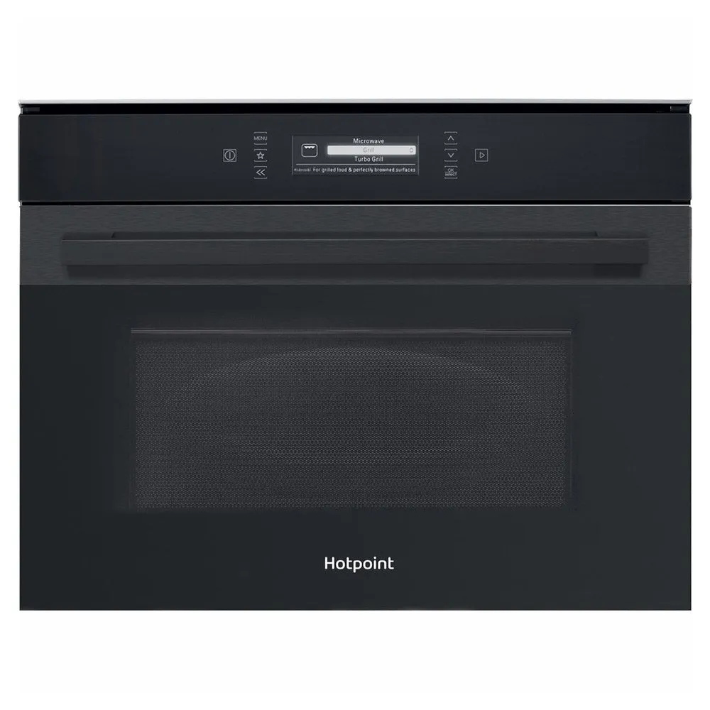 Hotpoint 40L Built-in Combi Microwave - Black Steel | MP 996 BM H