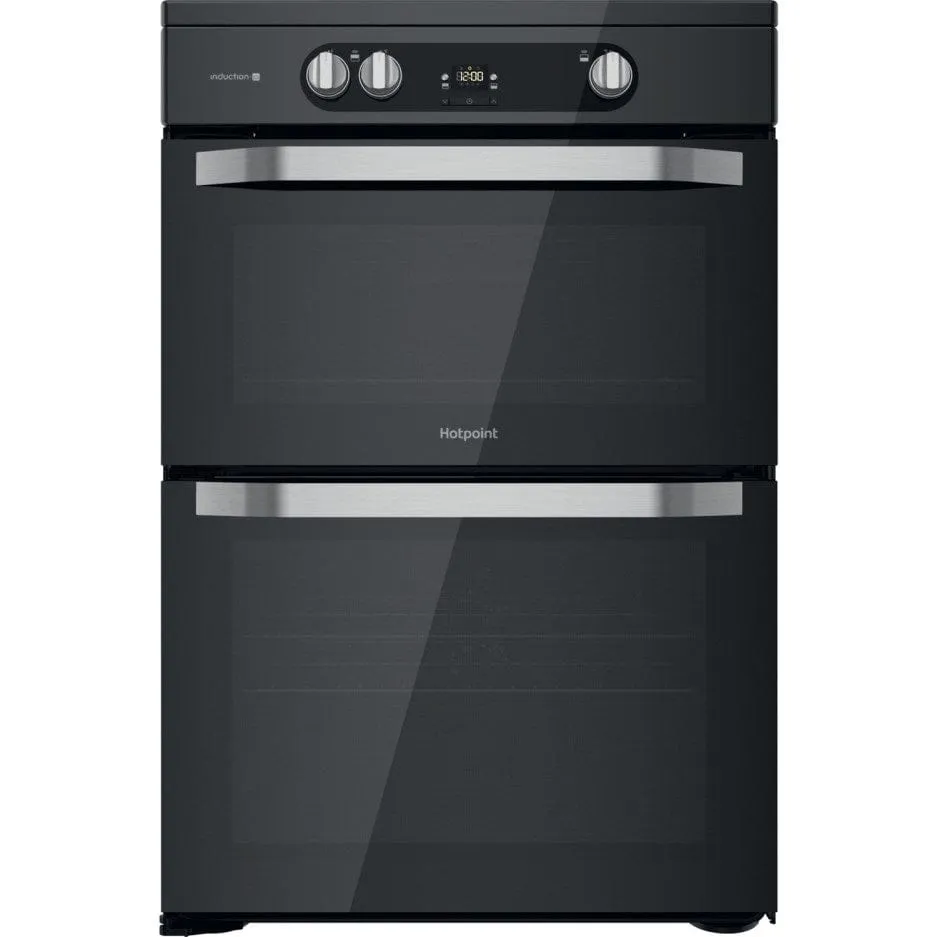 Hotpoint HDM67I9H2CB 60cm Double Oven Induction Electric Cooker - Black