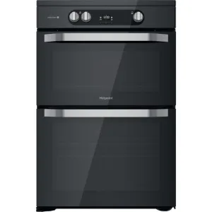 Hotpoint HDM67I9H2CB 60cm Double Oven Induction Electric Cooker - Black