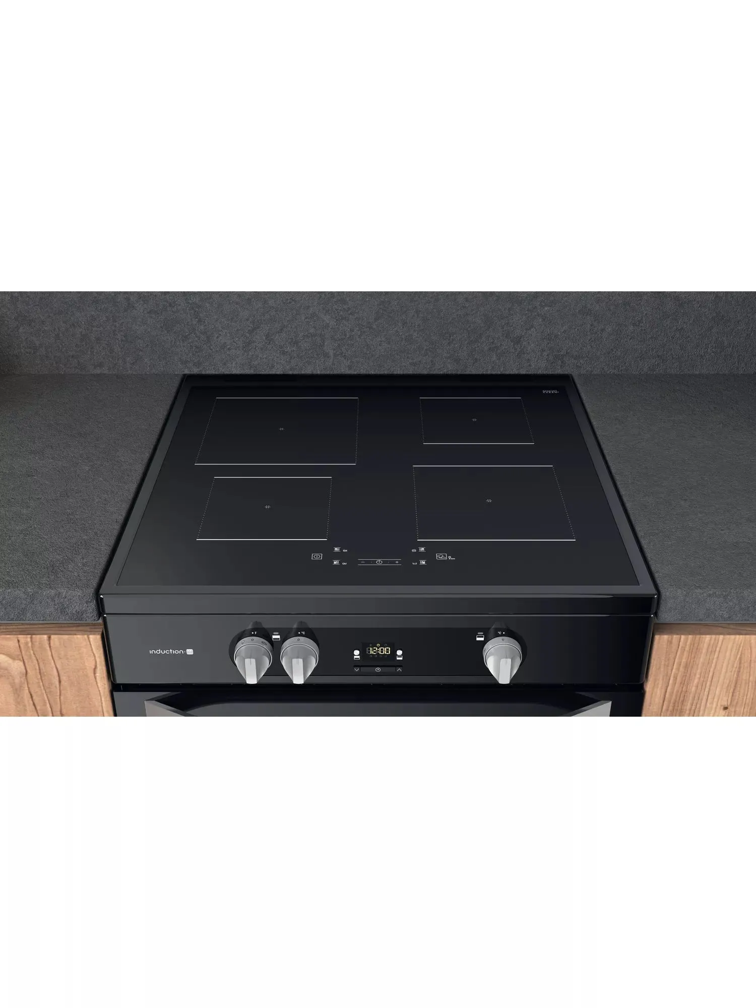 Hotpoint HDM67I9H2CB 60cm Double Oven Induction Electric Cooker - Black