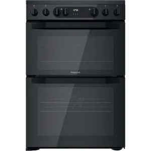 Hotpoint HDM67V9CMB 60cm Double Oven Electric Cooker - Black