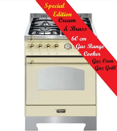 Italian Full Gas Range Cooker 60cm LOFRA Dolcevita RBI66GVGT.