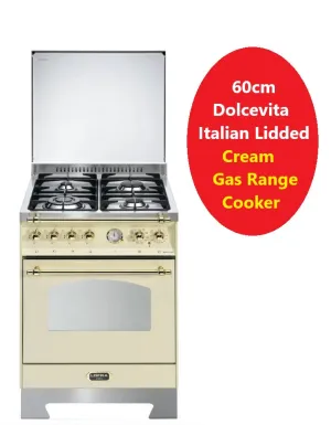 Italian Full Gas Range Cooker 60cm LOFRA Dolcevita RBI66GVGT.