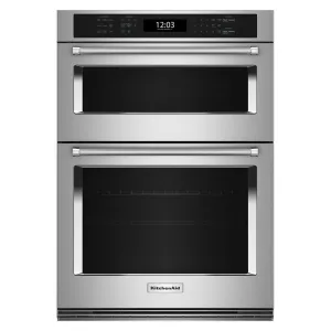 KitchenAid 30-inch, 6.4 cu. ft. Built-in Combination Wall Oven with Microwave with Air Fry KOEC530PSS