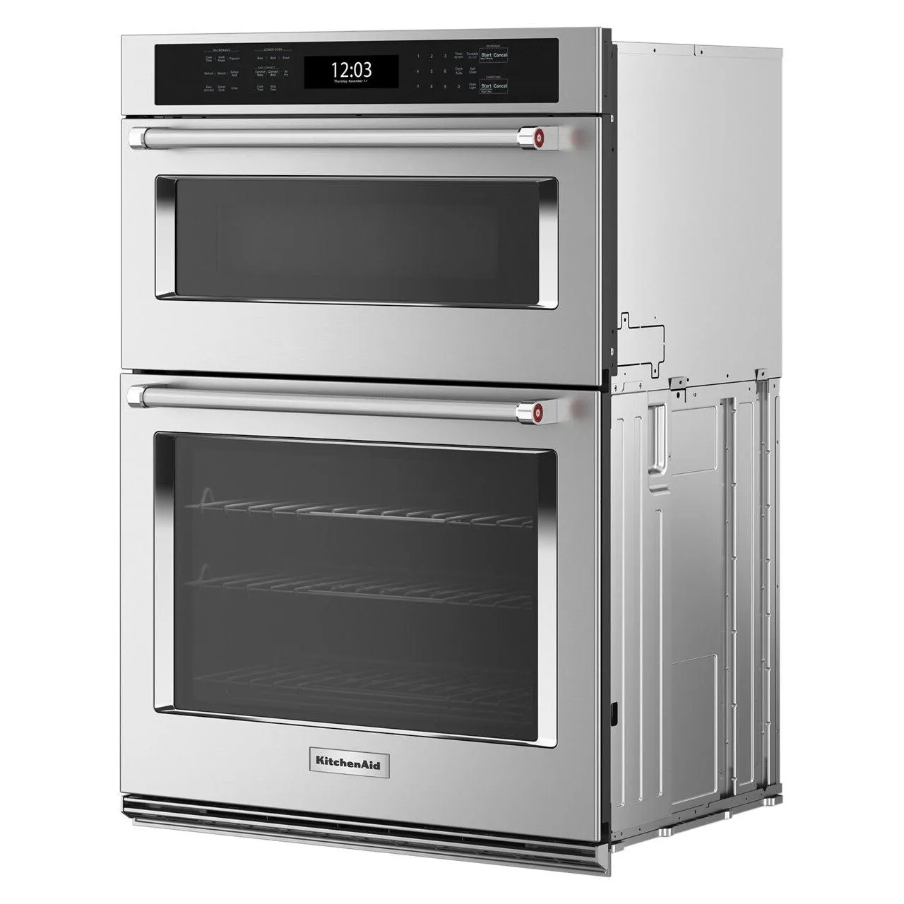 KitchenAid 30-inch, 6.4 cu. ft. Built-in Combination Wall Oven with Microwave with Air Fry KOEC530PSS