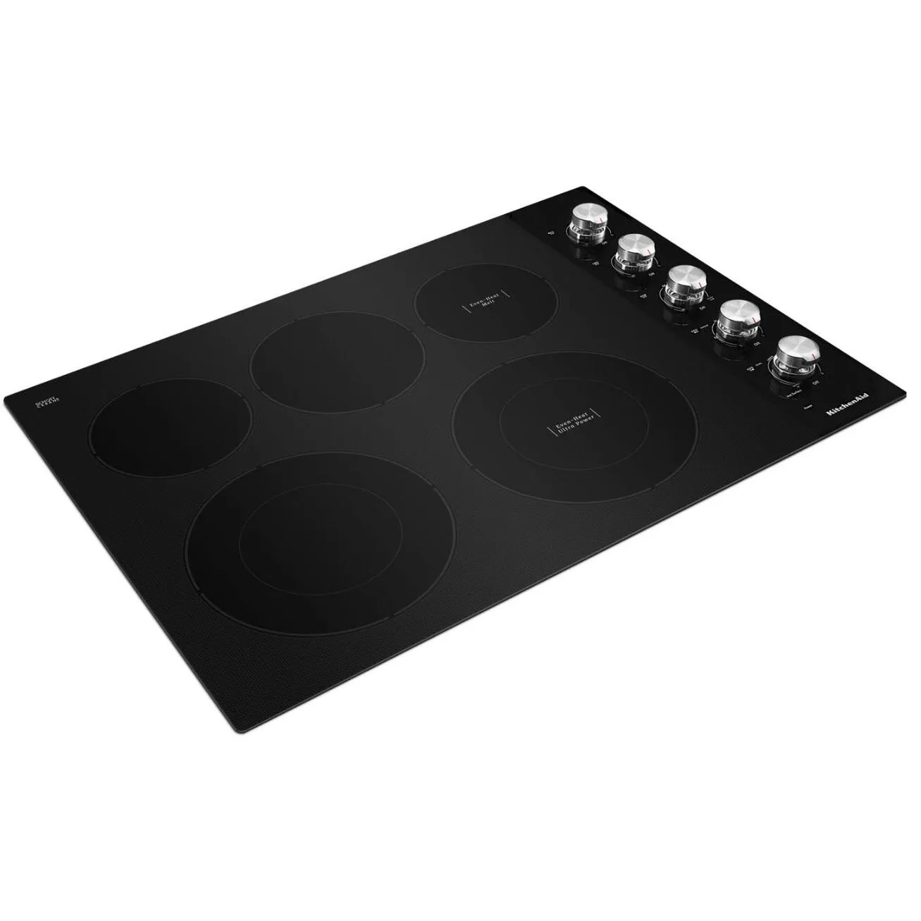 KitchenAid 30-inch Built-in Electric Cooktop with 5 Elements KCES550HBL