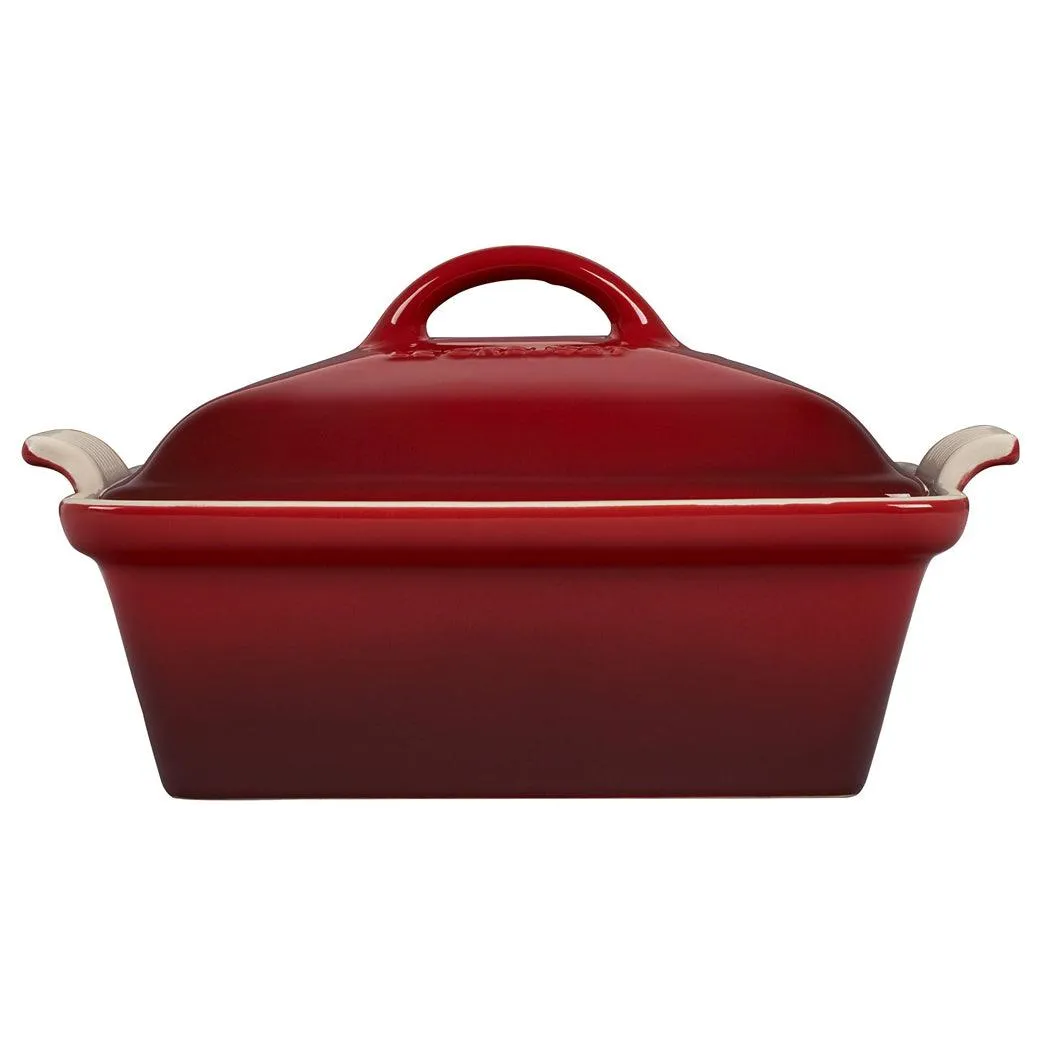 Le Creuset 2.5 qt (9-Inch) Stoneware Heritage Covered Square Casserole