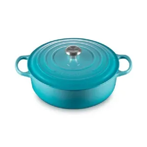 Le Creuset 6.75-Qt Signature Round Wide Oven - Caribbean