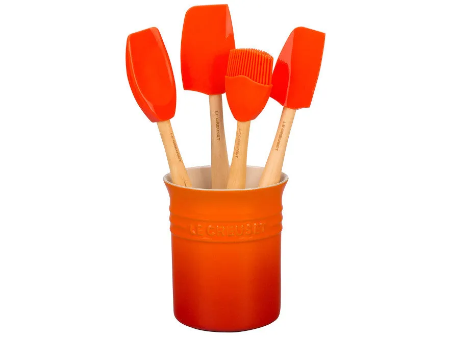 Le Creuset Craft Series Utensil Set w/Crock