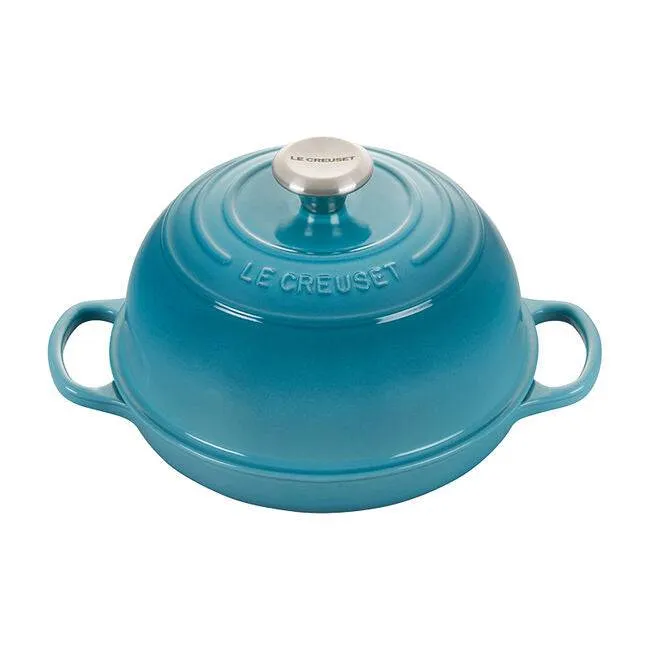 Le Creuset Enameled Cast Iron Signature Bread Oven, 9.5-Inches, Caribbean