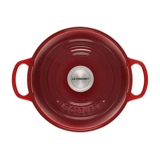 Le Creuset Enameled Cast Iron Signature Bread Oven, 9.5-Inches, Cerise