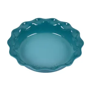 Le Creuset Fluted Heritage 9" Pie Pan - -Caribbean