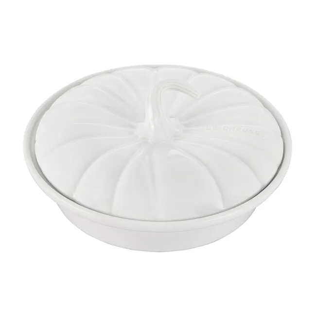 Le Creuset Pumpkin Casserole 9-Inches, White