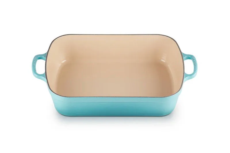 Le Creuset Signature Cast Iron Rectangular Roaster 33cm Teal