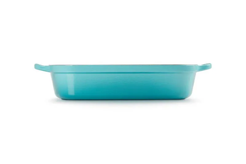 Le Creuset Signature Cast Iron Rectangular Roaster 33cm Teal