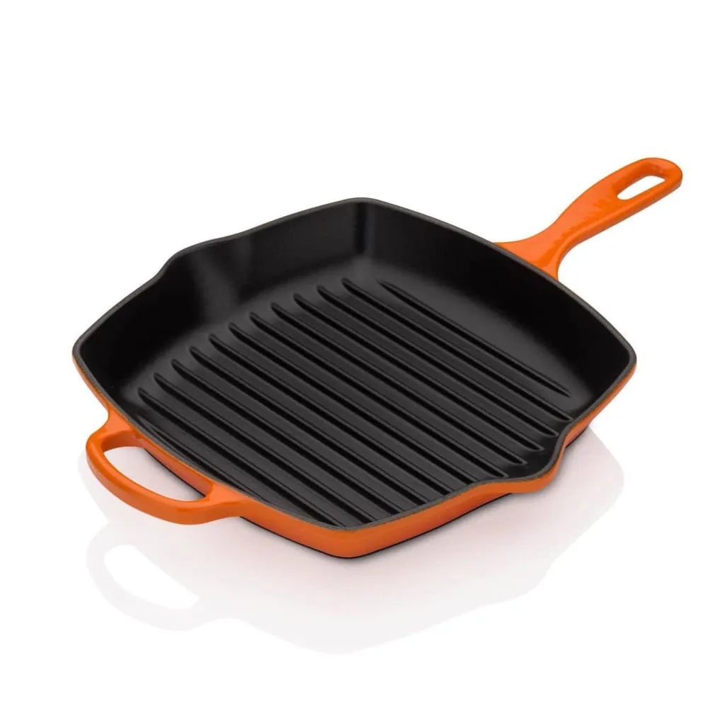 Le Creuset Signature Cast Iron Square Grillit 26cm Volcanic