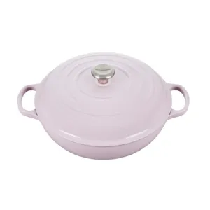 Le Creuset Signature Enameled Cast Iron Braiser with Stainless Steel Knob, 5-Quart, Shallot