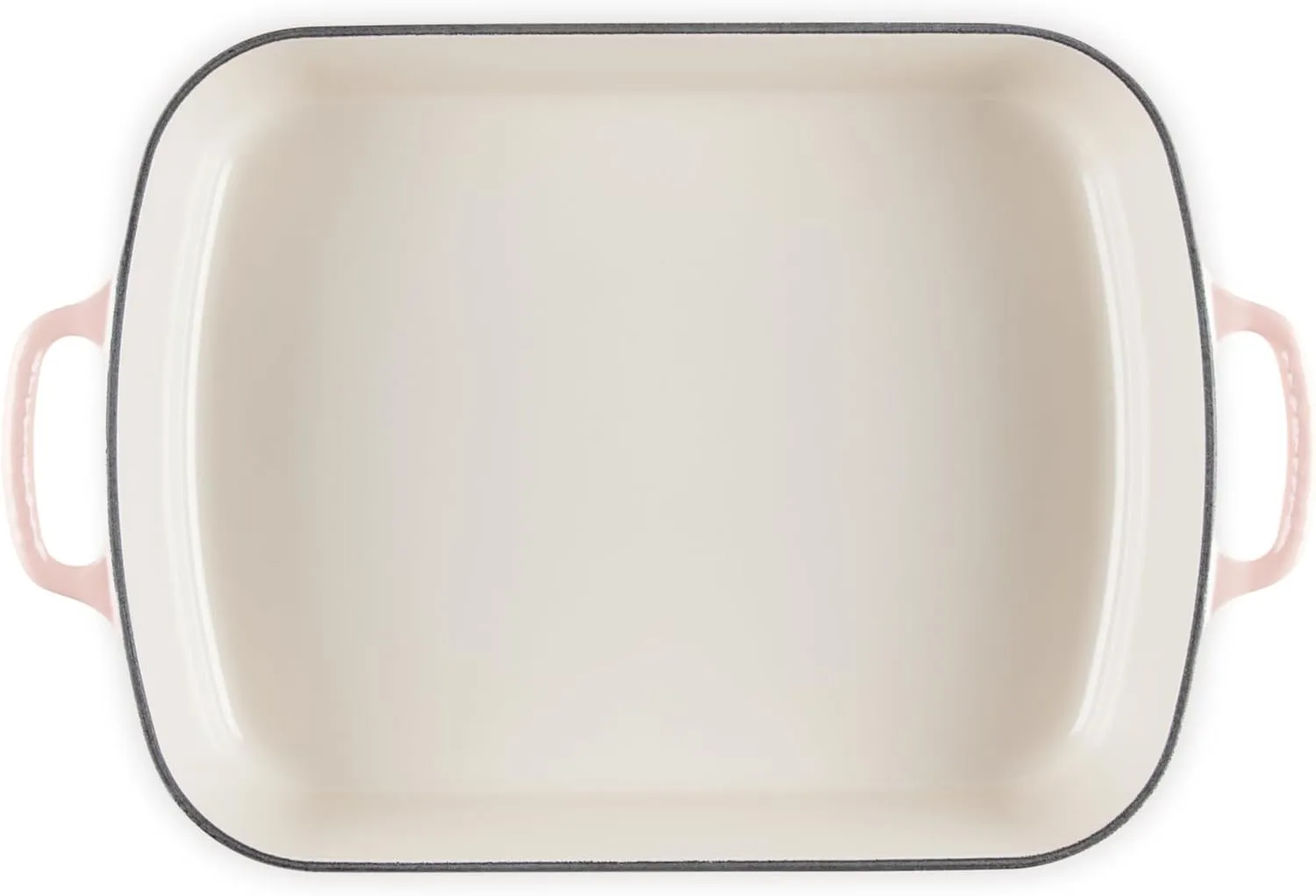 Le Creuset Signature Enameled Cast Iron Rectangular Roasting Pan, 5.25-Quart, Peche