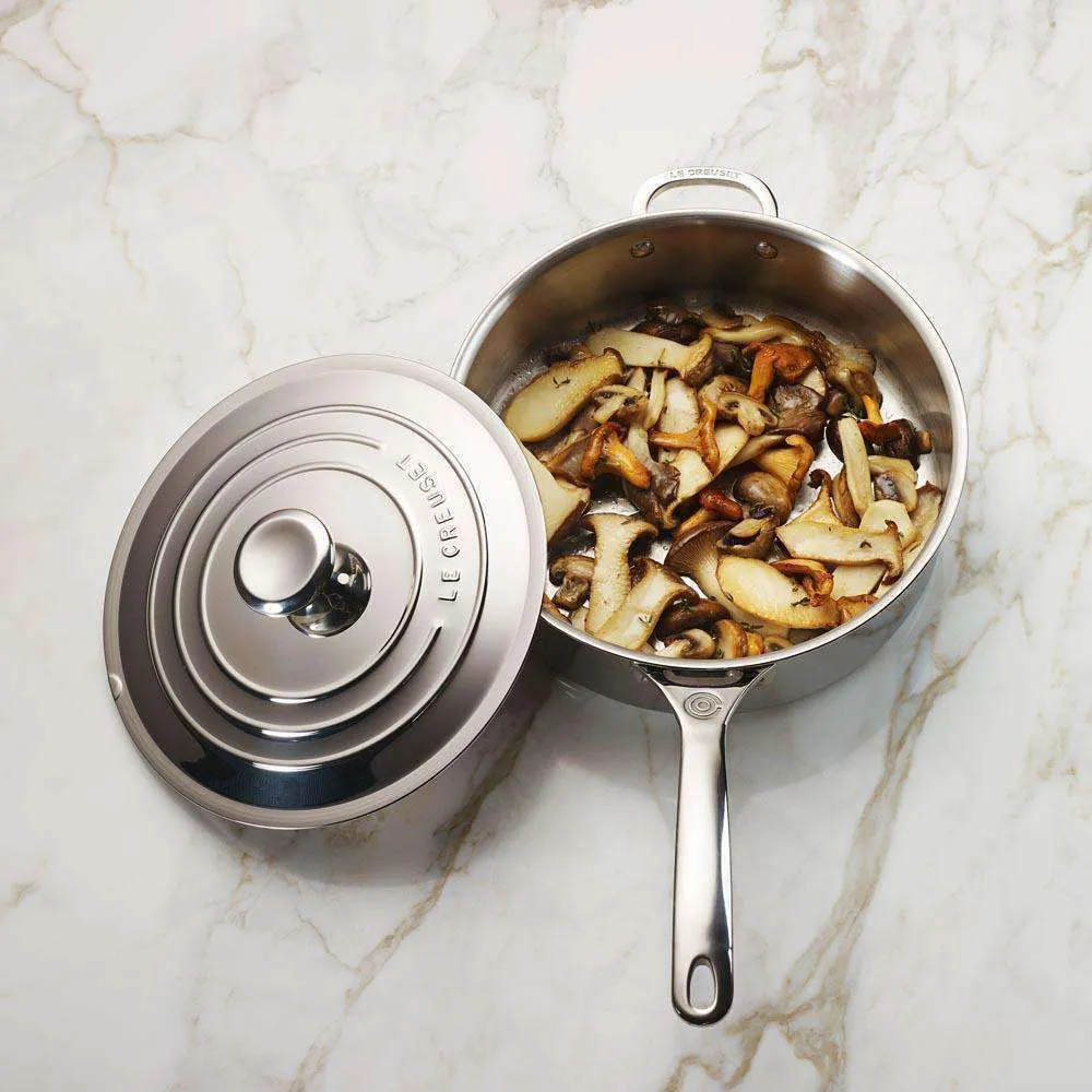 Le Creuset Stainless 4.5 QT (4.3L) 3-Ply Sauté Pan