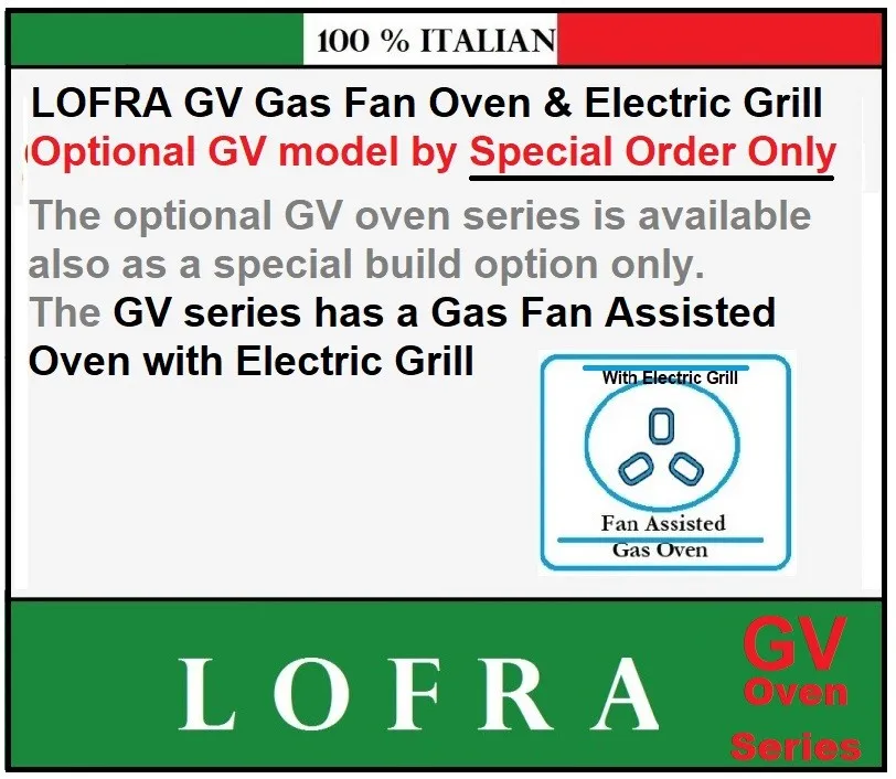 Lofra Curva 120 CSD126GV E/2Ci Gas Dual Fuel Range 120cm