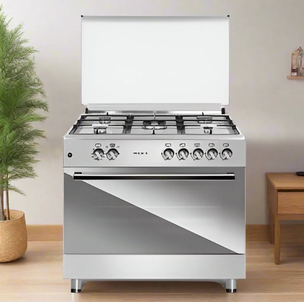 Maxi 60*90 5 Burner Gas Cooker Matte INOX TR