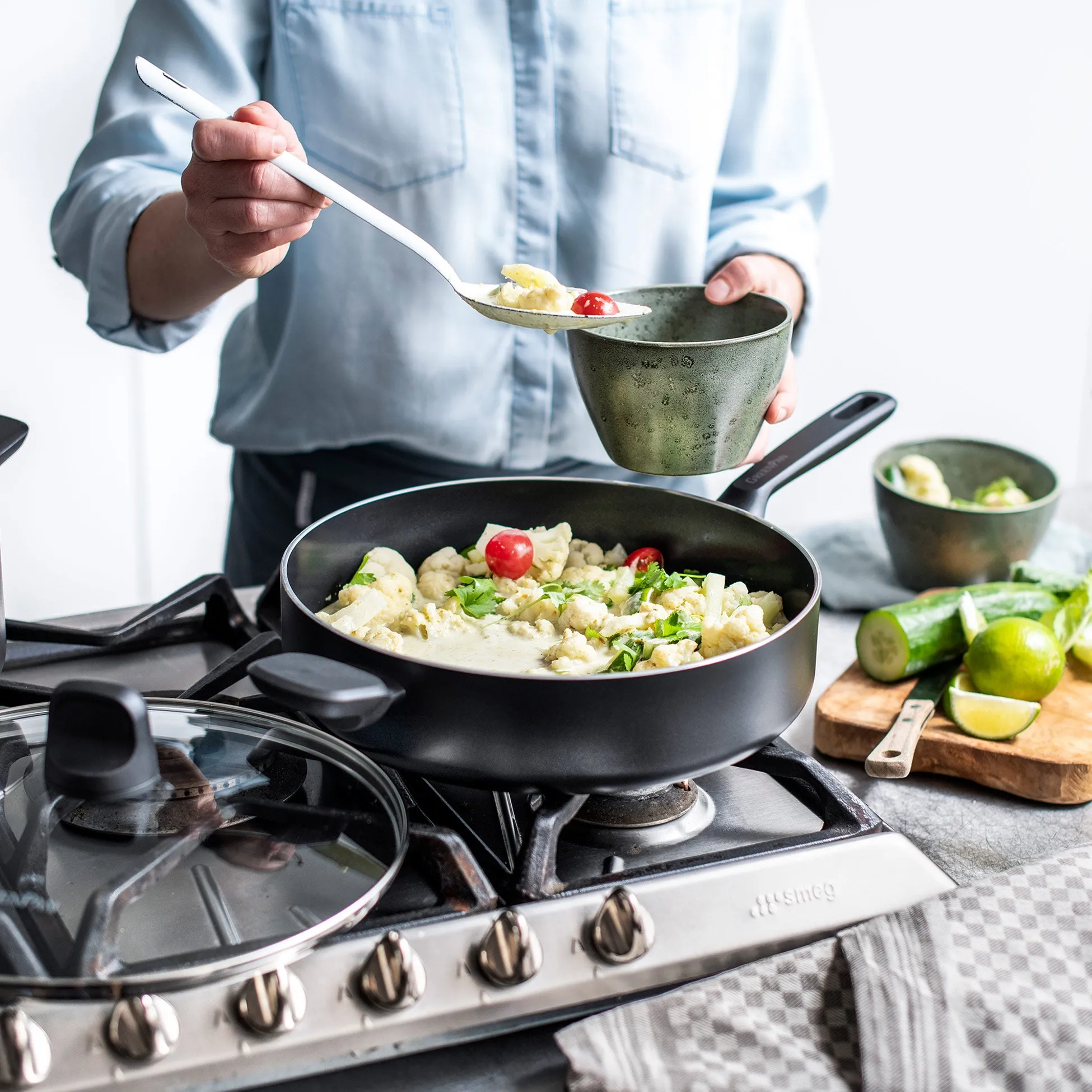 Memphis Sauté Pan with Lid