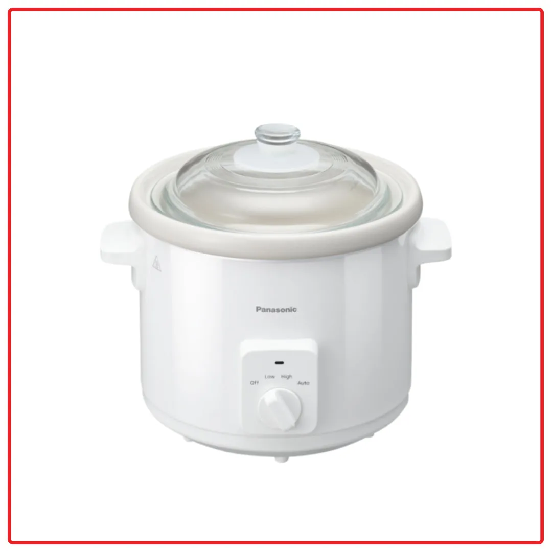 Panasonic NF-N31 3.0L 3 Heat Settings Glass Lid Slow Cooker