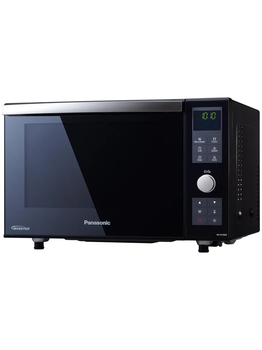 Panasonic NN-DF386BBPQ 3-in-1 Combination Flatbed Microwave Oven, 1000 W, 23 Litre, Black