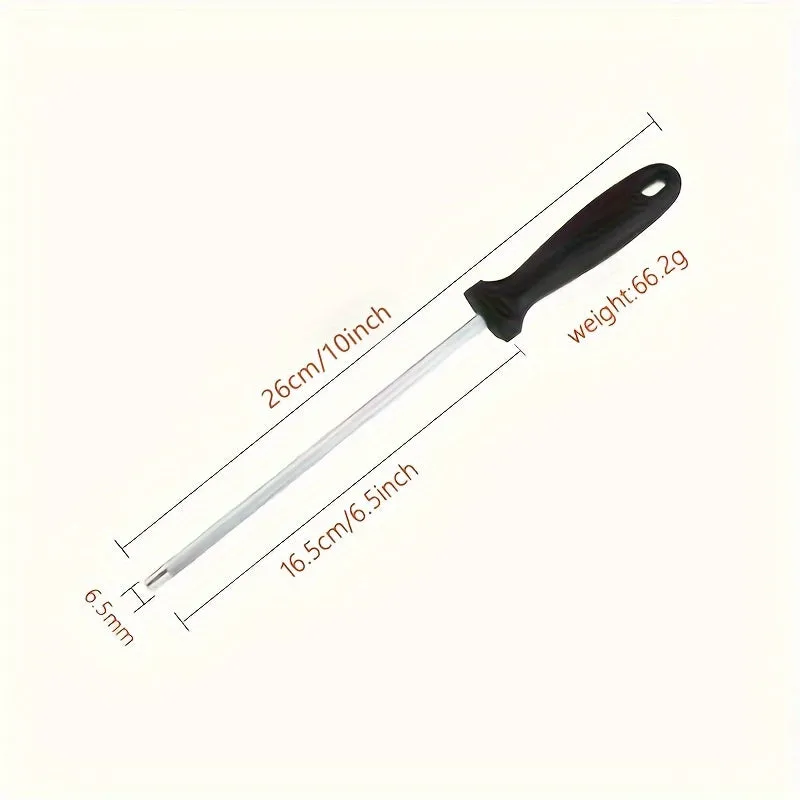 Professional Carbon Steel Knife Sharpener Rod for Food Trucks